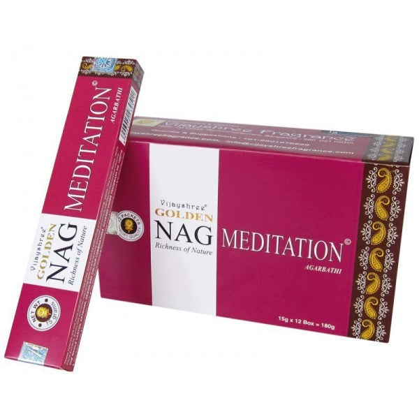 Incienso Golden Nag Meditation, Caja 12 unidades